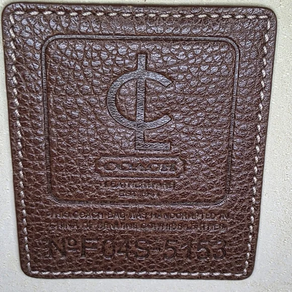 Coach Men's brown leather computer/ messenger bag No F04S-5153